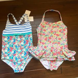Lot of mini Boden bathing suits sz 3-4 NWT